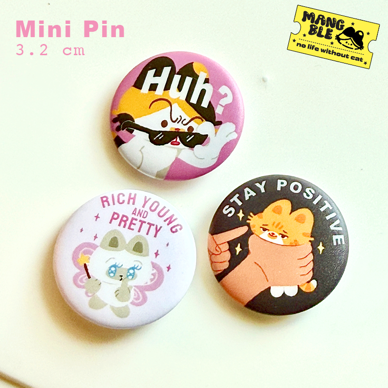 (NEW!) Mini Pin : Mangble cat club พร้อมส่ง