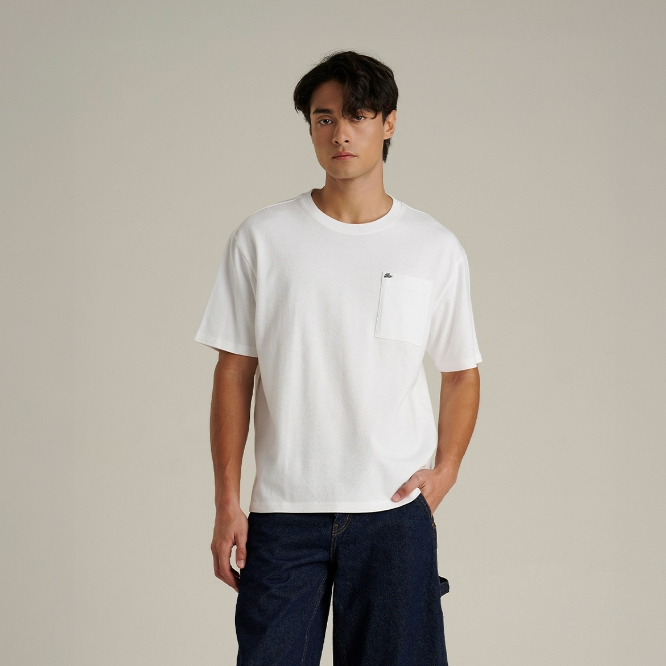 Mc JEANS (แม็คยีนส์) เสื้อยืดผู้ชาย เสื้อยืดแขนสั้น ทรงโอเวอร์ไซส์ มีให้เลือก 3 สี MTTZB59