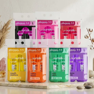 [แพ็คคู่สุดคุ้ม] Sunsilk แชมพูซันซิล +แชมพู/ครีมนวด ขนาด 300-325 มล. ครบทุกสูตร ผมนุ่มลื่น มีน้ำหนัก