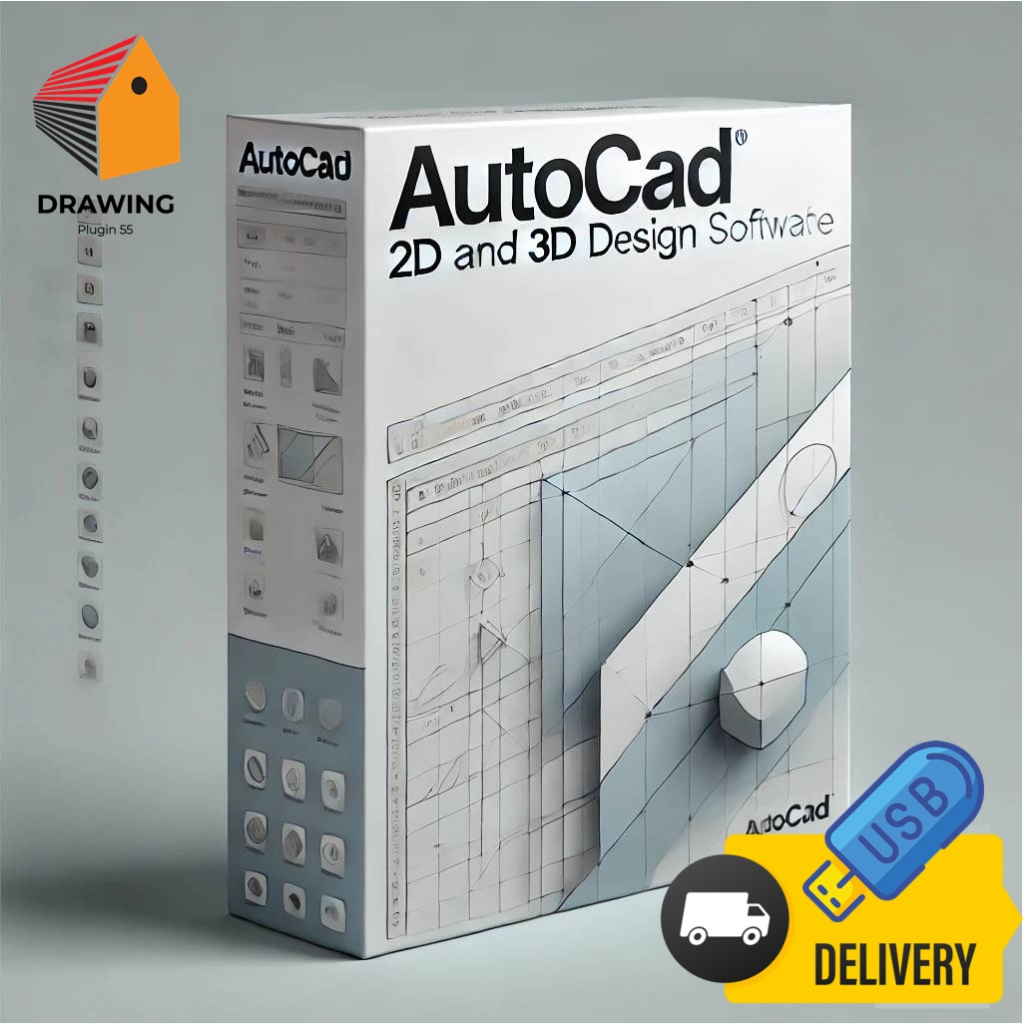 CAD 2o21 | เสถียรสุด |  2D and 3D CAD Drawing ⭐จัดส่งshopee express เท่านั้น