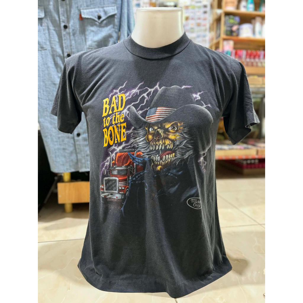 3D เสื้อผ้าบาง 50/50 งานฟอก สกรีนลายจม ไม่มีข้าง
