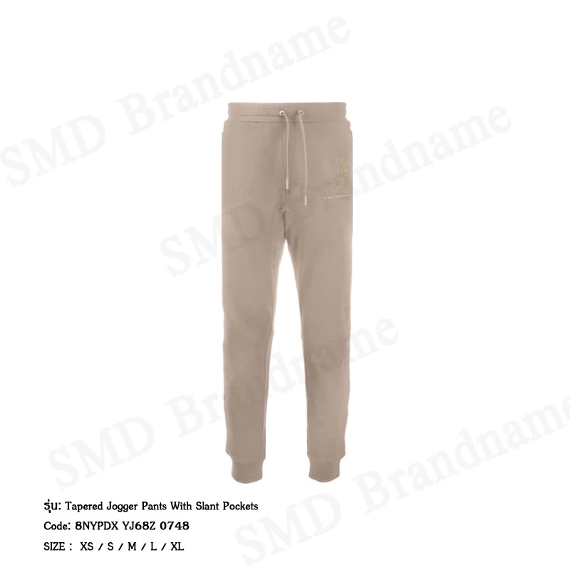Armani Exchange กางเกงลำลองขายาวผู้หญิง รุ่น A/X Tapered Jogger Pants With Slant Pockets Code: 8NYPDX YJ68Z 0748