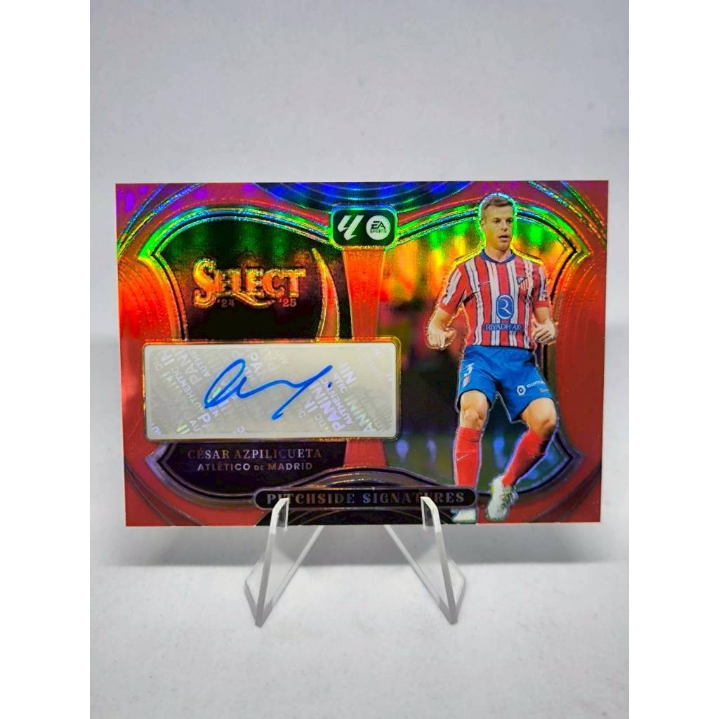 การ์ดลายเซ็นนักฟุตบอล Panini Select FIFA Silver Prizm Pitchside Autograph 2023-24
