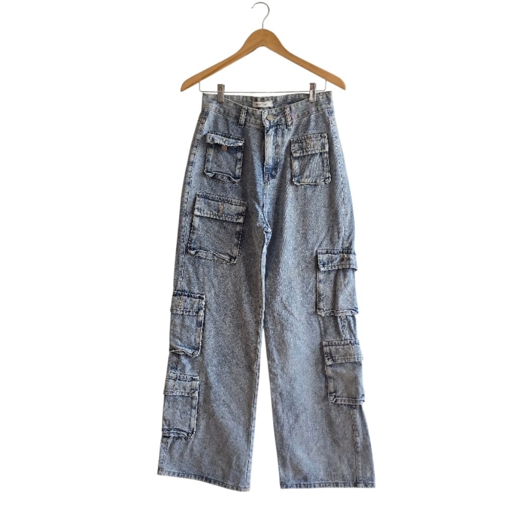 กางเกงยีนส์คาร์โก้ ป้าย Jiranan Studio