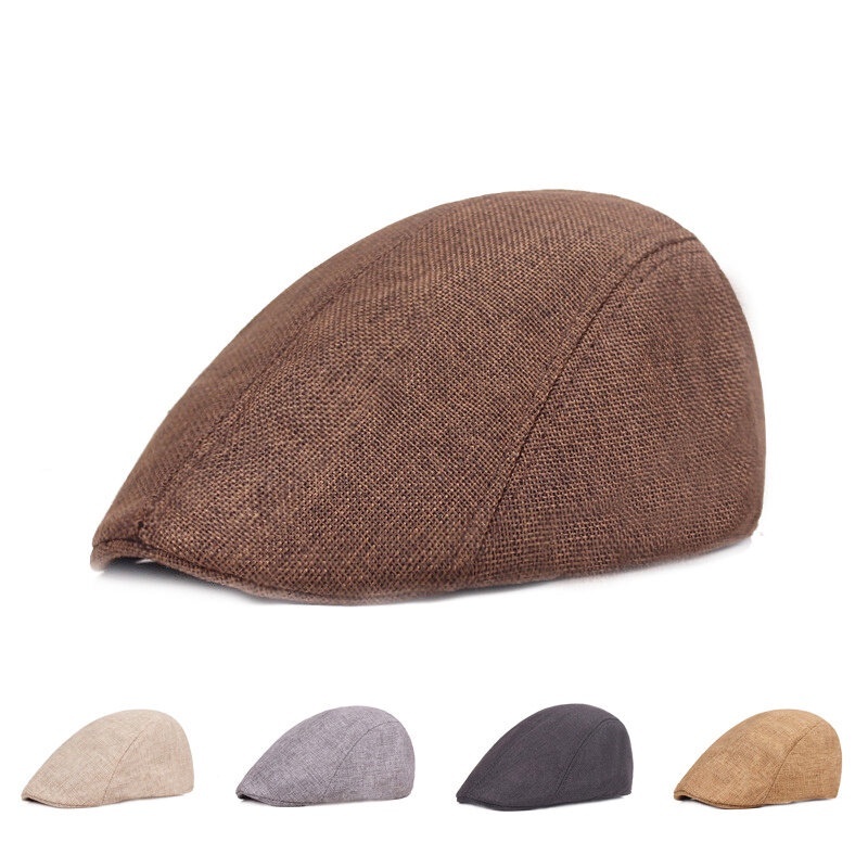 แฟชั่นผ้าปูผู้ชาย Berets สไตล์ตะวันตกของอังกฤษ Newsboy กอล์ฟแบนหมวกไอวีขับรถหมวกแบน