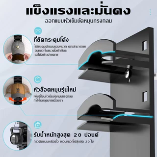 【COD】ชั้นเก็บหมวก ตะขอแขวนหมวก ราวแขวนผ้าเช็ดตัว ชั้นวางติดผนัง ที่เก็บเสื้อผ้าประตู ประหยัดพื้นที่ในบ้าน
