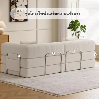 【สินค้าพร้อมส่ง】 IKHOMES โซฟาเตียงอัดแน่น มัลติฟังก์ชัน สำหรับพื้นที่จำกัด/ห้องรับแขก/ระเบียง รองรับ 2-4 ที่นั่ง