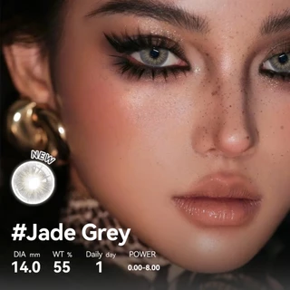 COCOMUSE 【0°~800°】คอนแทคเลนส์รายวัน Jade Brown/Black/Blue-14MM ลูกครึ่งธรรมชาติ ไม่มีขอบนอก ใส่ปาร์ตี้เดท 10 แผ่น