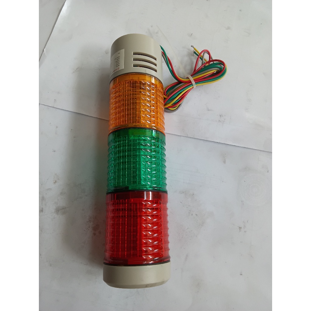 DLT5-3T-GRY DAKOไฟสัญญาณ LED แบบเสา 3 ชั้น สำหรับใช้แสดงสถานะเครื่องจักรในโรงงาน สินค้าคงเหลือ/ชิ้น 