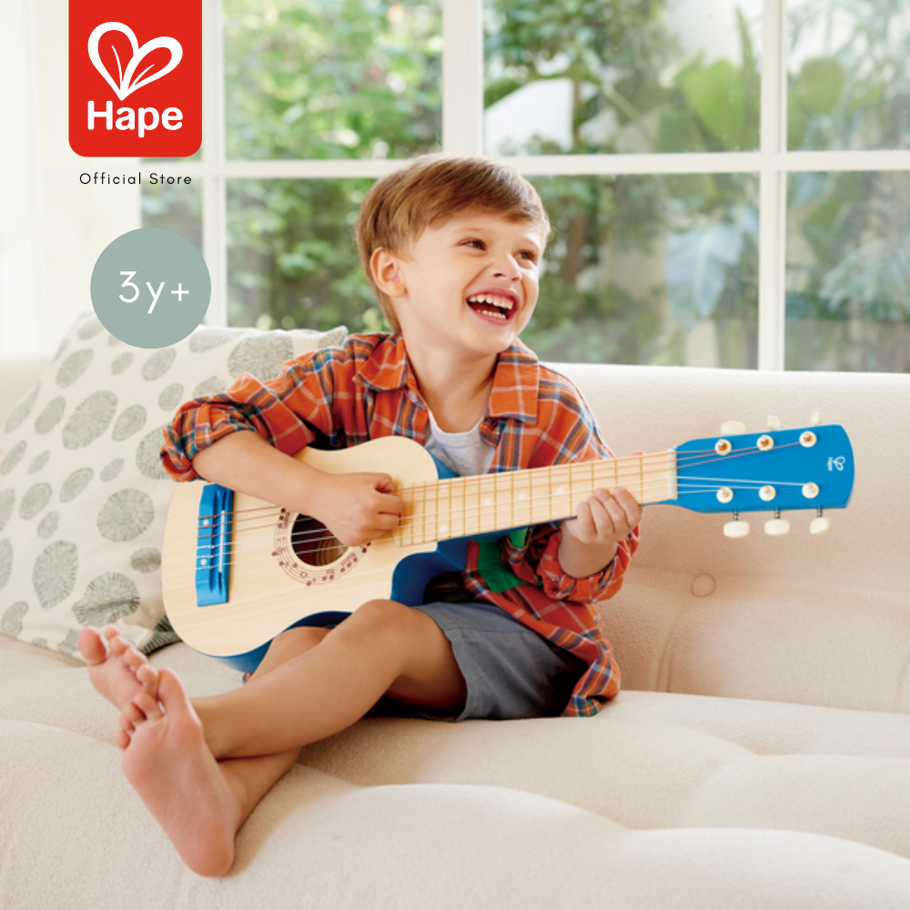 Hape - Blue Lagoon Guitar กีตาร์สีฟ้าน้ำทะเล 3Y+ รูปที่ 2