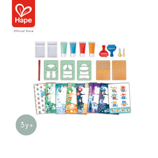 Hape - Sponge Painting Fun        ชุดระบายสี ฟองน้ำศิลปะ        3Y+ รูปที่ 5