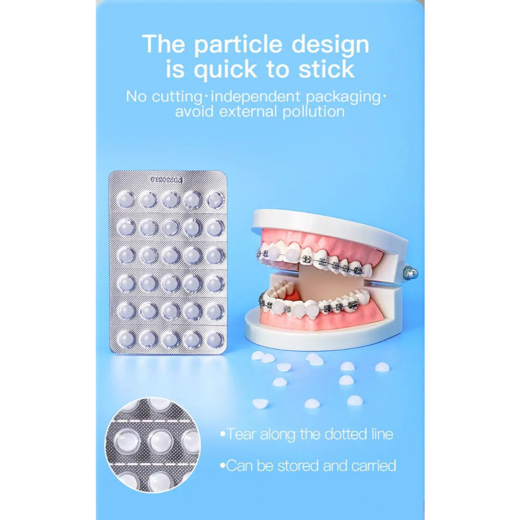 YANDY ป้องกันหรือขี้ผึ้งที่เหมาะสมสำหรับเหล็กดัดฟันป้องกันรอยขีดข่วน