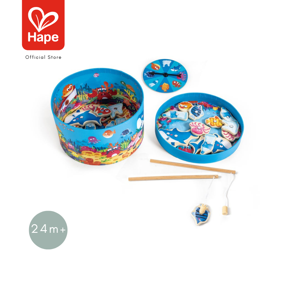 Hape - A 2-in-1 magnetic fishing game เกมตกปลา 2Y+