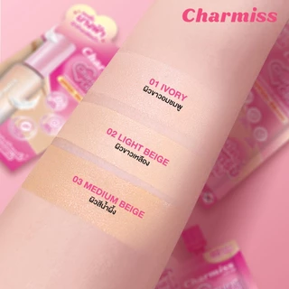[ยกกล่อง 6 ซอง]รองพื้นซอง Charmiss Charming Glow Longwear Foundation SPF50+ PA++++ 5 g รองพื้นงานผิวปกปิด เนียนกริ๊บ