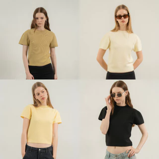 EVERYDAY - Dolly Tee เสื้อยืดผ้านิตติ้งแขนตุ๊กตา