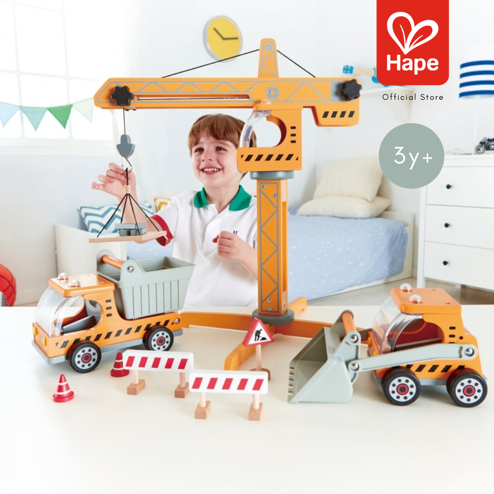 Hape Crane Lift, Mainan Truk Derek 3Y+ gambar 2
