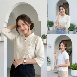 เสื้อผ้าฝ้ายด๊อบบี้ เนื้อนุ่มใส่สบาย ตัวผ้าทอลายนูนมีเอกลักษณ์ เสื้อผ้าฝ้ายผู้หญิง