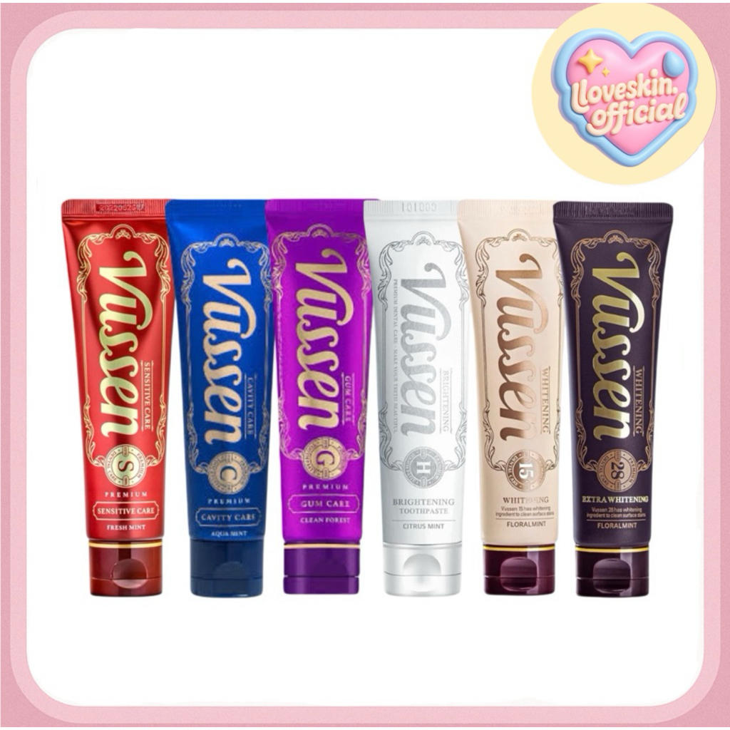 (ของแท้) VUSSEN WHITENING TOOTHPASTE ยาสีฟัน ฟันขาว (ไซส์ปกติ)