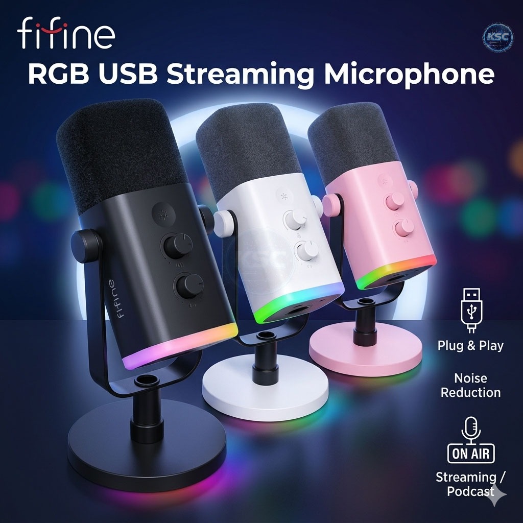 ส่งด่วน ศูนย์ไทย FIFINE AM8 USB/XLR DYNAMIC MICROPHONE ไมโครโฟนไดนามิก AM8 USB Dynamic Mic