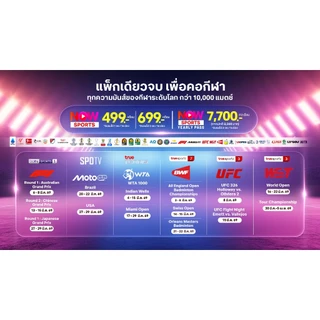 [E-Voucher] NOW SPORTS 499 ครบทุกกีฬาระดับโลก 1 จอ