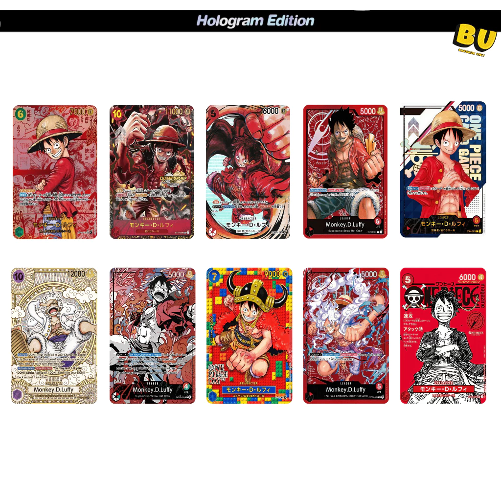 [ส่งฟรี] สติกเกอร์ติดบัตร ATM BTS VISA [ STICKER SKIN CARD ] ลาย : ONE PIECE CARD Luffy วันพีช [กันน้ำ พรีเมี่ยม] : BU