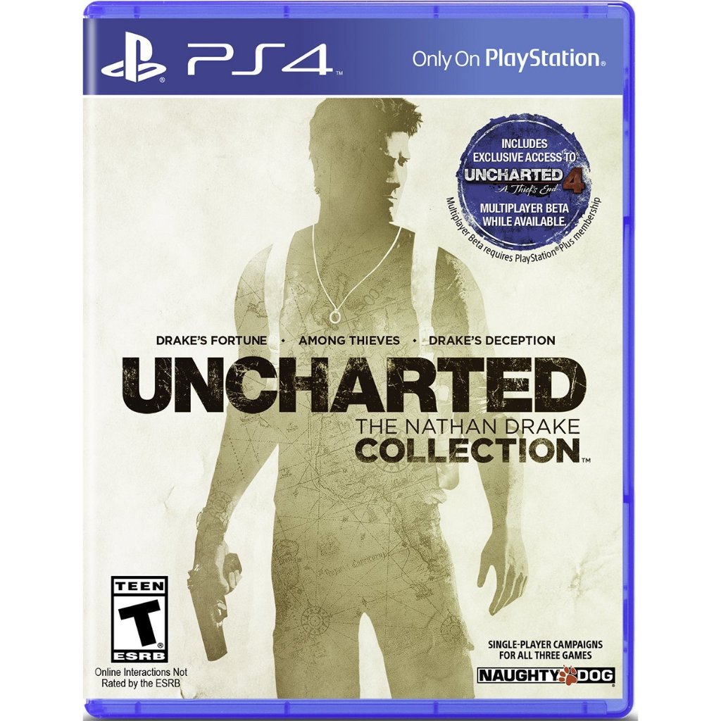 Uncharted The Nathan Drake Collection วิดีโอเกม PS4 โซนสหรัฐอเมริกา