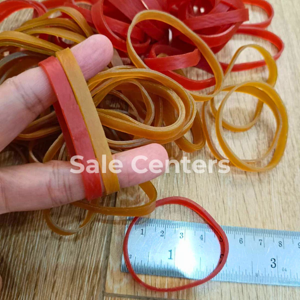 หนังยาง หนังยางแก้ว หนา 6 มิลx ขนาดวง 5 cm (50 & 200 g.) คุณภาพดีมาก ยางรัดของ ทนทาน ยืดหยุ่นดี rubber band (TT)