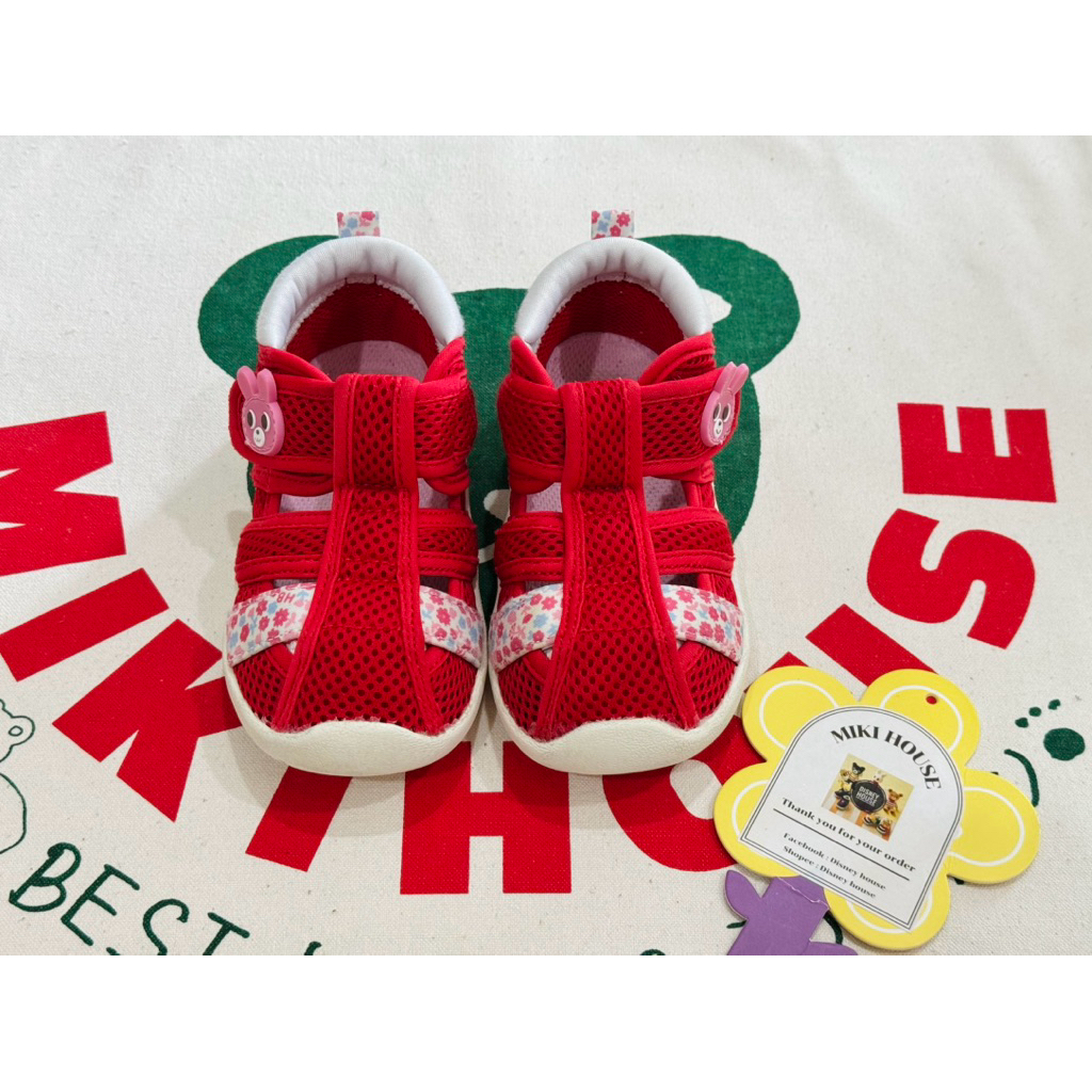 รองเท้า 🇯🇵Miki house (Double B)🇯🇵Sz.15cm มือสอง*มีตำหนิ(ไม่มีกล่อง)พร้อมส่ง