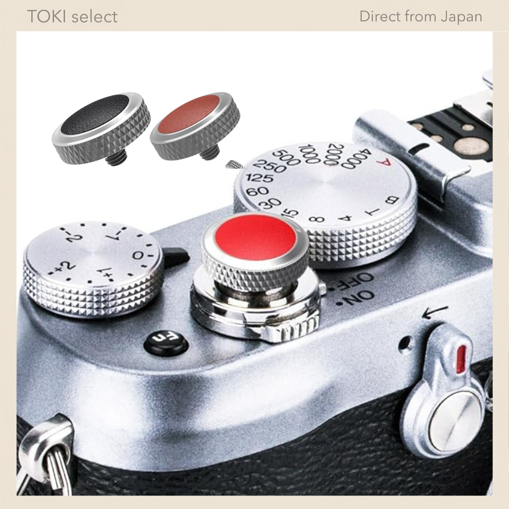 Soft Release Shutter Button - Gray + [Color] for Fuji Fujifilm X Series & Olympus OM-1, Sony RX10 IV
