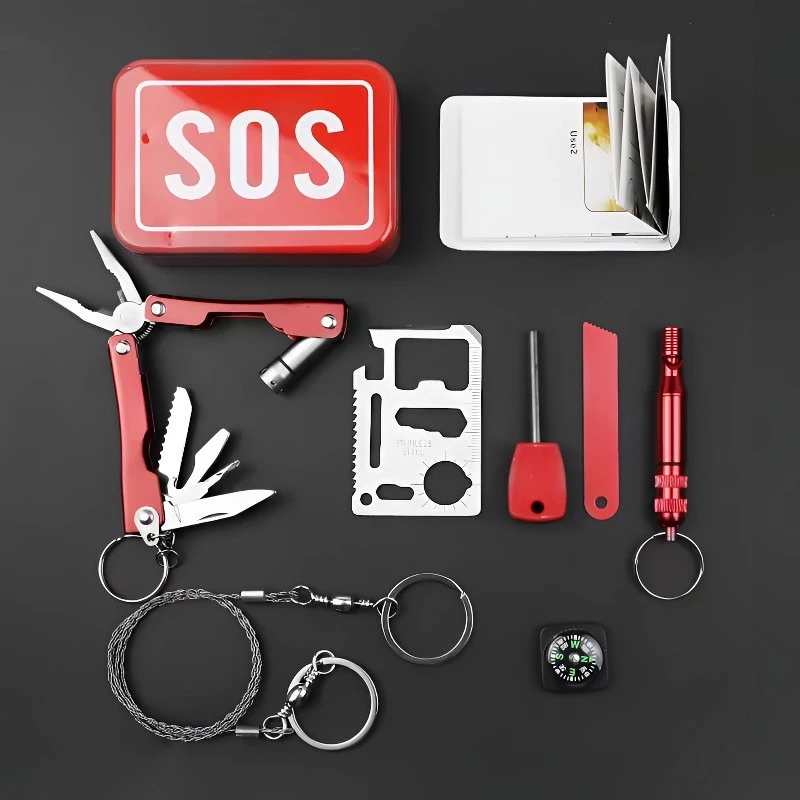 ชุดเอาตัวรอดฉุกเฉิน Outdoor Survival Kit อุปกรณ์แคมป์ปิ้ง เดินป่า thumbnail 3