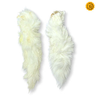 Jelly Pet หางกระต่าย หางกระต่ายอบแห้ง Rabbit Tail [2 ชิ้น/แพ็ค] ขนมสุนัข ขนมแมว ขนมขัดฟันธรรมชาติ