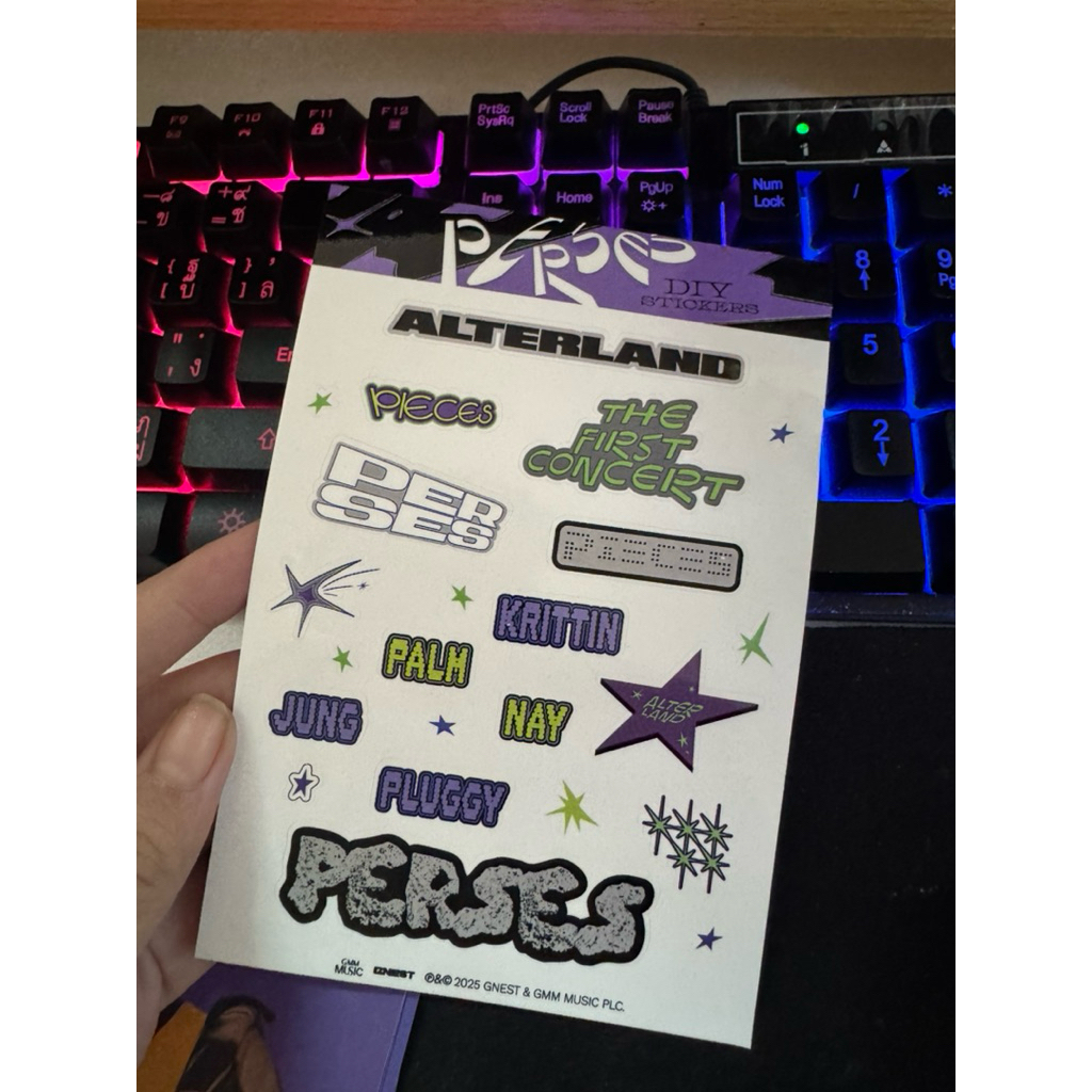 รูปการ์ด Perses เซตแท่งไฟ | Photocard Perses Lightstick Set