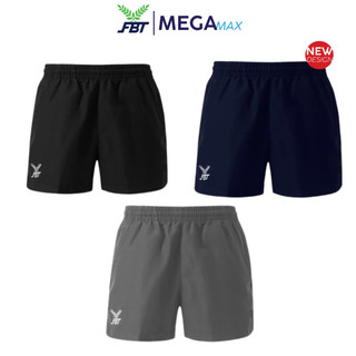กางเกงกีฬาขาสั้น FBT B2D613 ผ้าร่ม ผ่าข้างปลายขา ไม่มีซับใน เอวยางยืดพร้อมเชือก