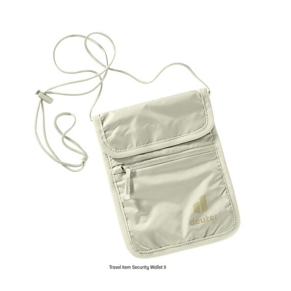 กระเป๋าคล้องคอ deuter รุ่น Security Wallet II โลโก้ใหม่ ปี 2026 สีครีม Bone , สีดำ Black