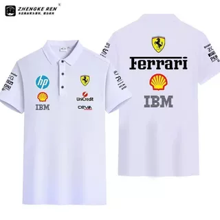 เสื้อโปโลแขนสั้นชุดแข่งรถ ปี 2026 สไตล์ Lelc เสื้อทีมแข่งแบบมีปก เสื้อผ้าฤดูร้อน ผ้าฝ้าย 100%