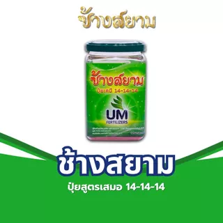 ปุ๋ยช้างสยาม 3 กระปุก ปุ๋ยหลัก สูตรปุ๋ยเร่งโต 14-14-14
