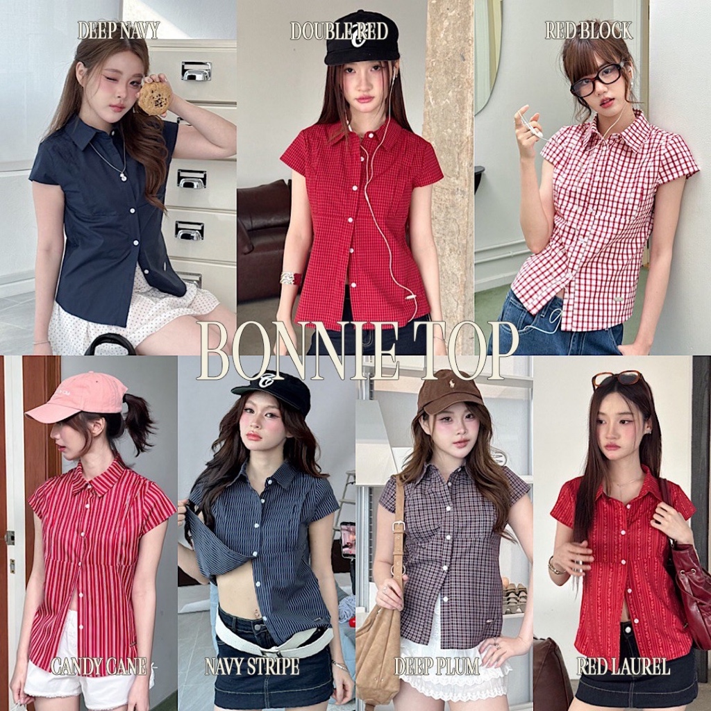 Choosedress A4678 Bonnie Top เสื้อเชิ้ตเเขนสั้น