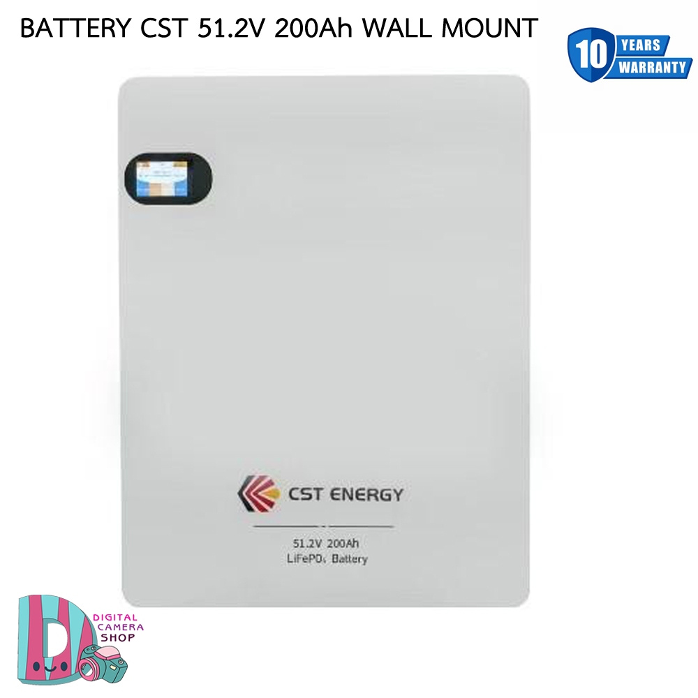 BATTERY CST 51.2V 200Ah WALL MOUNT    รับประกัน 10 ปี  สินค้าพร้อมส่ง