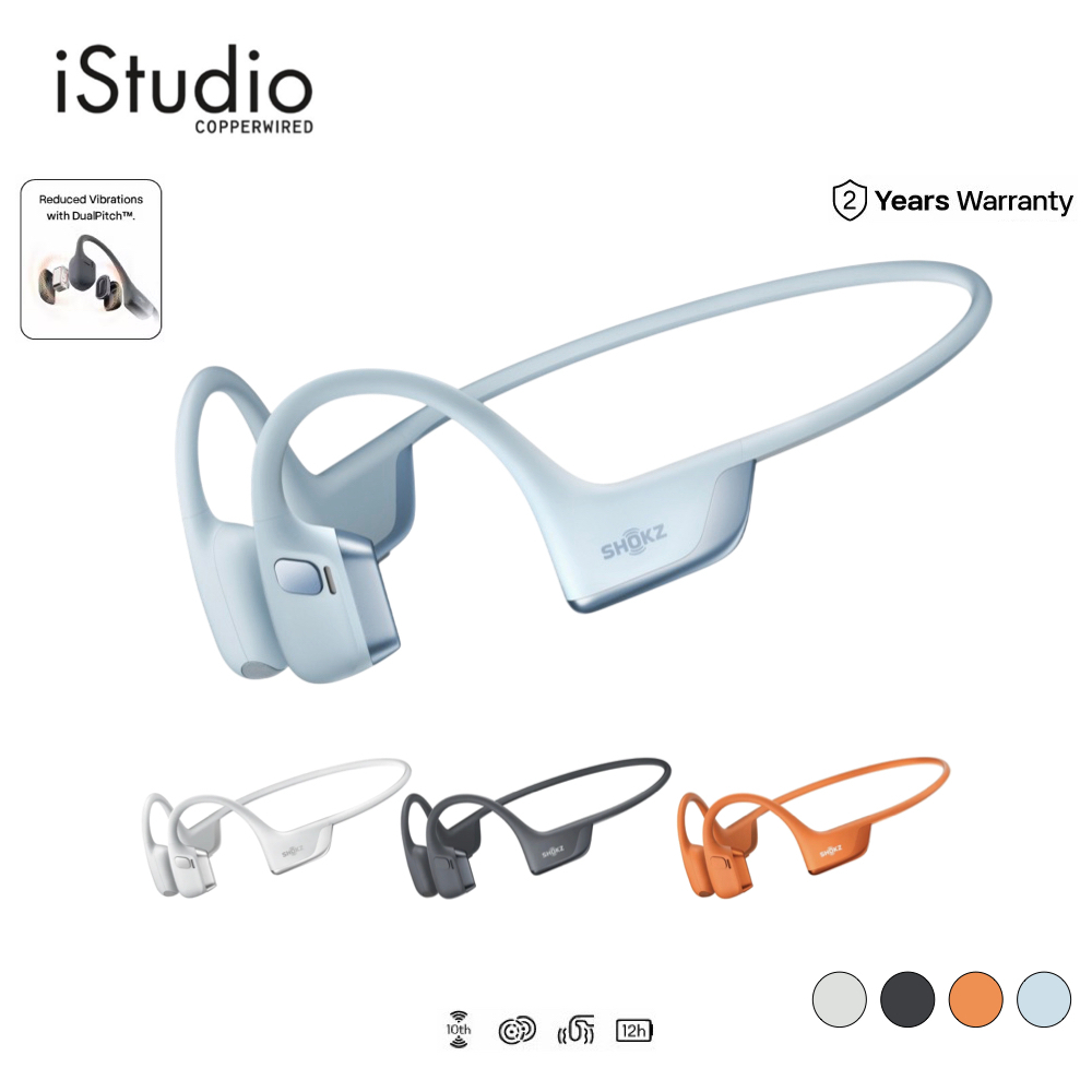 Shokz OpenRun Pro 2 หูฟังออกกำลังกาย หูฟังไร้สาย คุณภาพเสียงระดับพรีเมี่ยม กันน้ำมาตรฐาน IP55 | iStudio by Copperwired