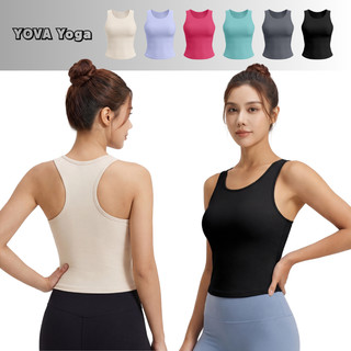 เสื้อ กล้าม โยคะ เสื้อกล้ามฟิตเนส มีฟองน้ำ สปอร์ตบราแบบเสื้อ กล้ามเว้าหลัง มีสีให้เลือกหลากหลาย เหมาะสำหรับกีฬาทุกประเภท