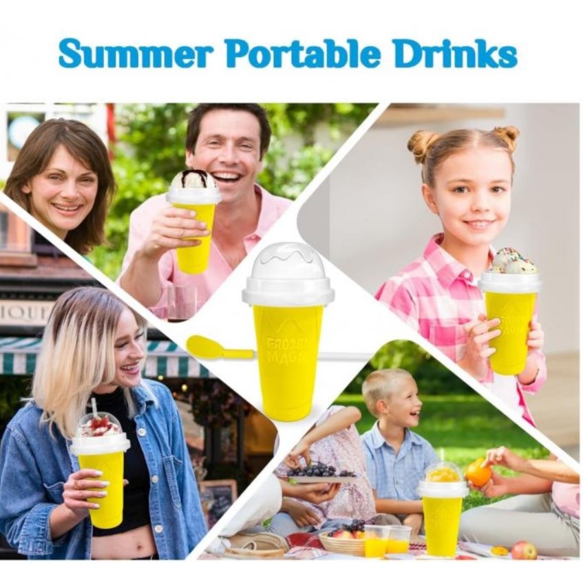 Slushy CUP แก้วทำสเลอปี้ใช้ทำเครื่องดื่มสเลอปี้หรือเครื่องดื่มเกล็ดน้ำแข็งได้ง่าย ราคา ถูกที่สุด ดีลบีเคเค แกลเลอรีภาพที่ 8