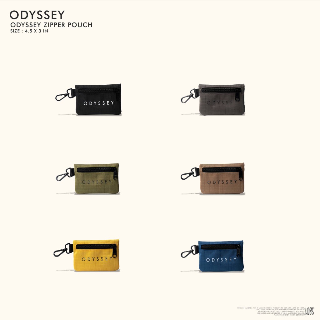 (ส่งฟรี) กระเป๋า Hobs ของแท้ รุ่น Odyssey Zipper Pouch กระเป๋าใส่การ์ด ใส่เงิน ใส่แบงค์ ใส่กุญแจ