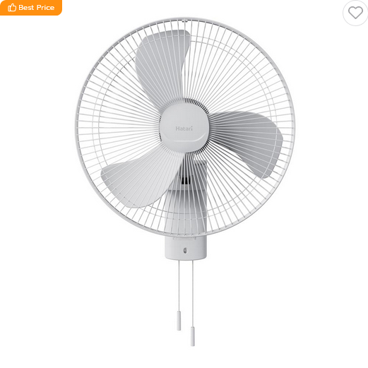 พัดลมติดผนัง 18 นิ้ว HATARI IW18M1 สีเทา/สีดำ