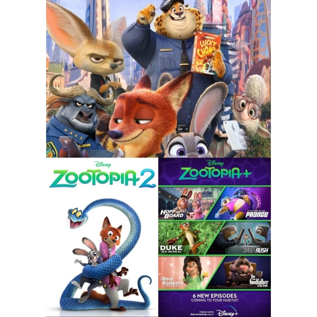 ของสะสมสำหรับเครื่องBlu-ray+DVD ปก+สกรีนแผ่น Zootopia 2 (2025) นครสัตว์มหาสนุก 2