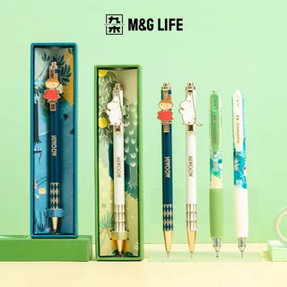 M&G Life Moomin Gel Pen ปากกาเจลสีดำ ขนาด 0.5 มม. กระดาษโน้ตแบบติดได้