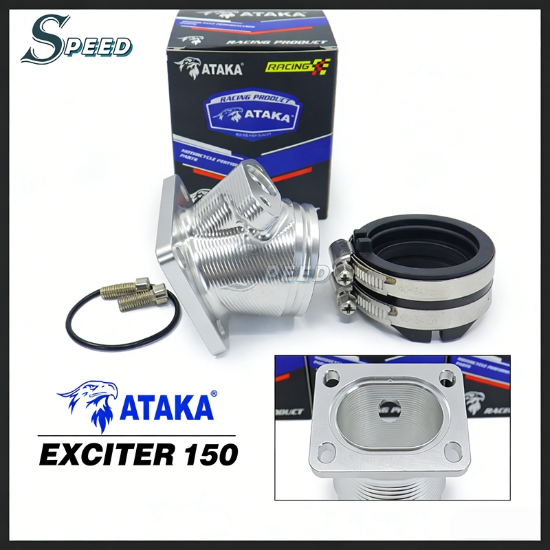 ATAKA ท่อไอดี EXCITER 150 CNC 4 รู สําหรับหัว EXCITER SPARK135 34 มม.-45 มม.