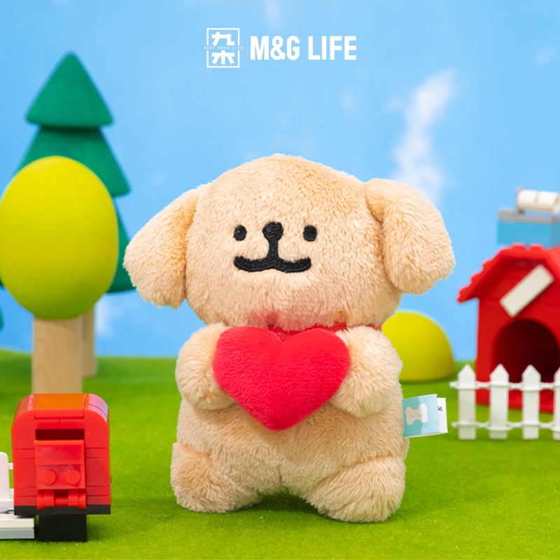 M&G LIFE x Maltese dog Plush Toys พวงกุญแจตุ๊กตาผ้า ของขวัญวันเกิด