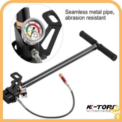 ปั๊มลมแรงดันสูงpcp 40mpa 6000psi สูบจักรยาน แรงดันสูงแบบพับได้ pcp  พร้อมเกจวัดน้ำมันขนาดเล็ก