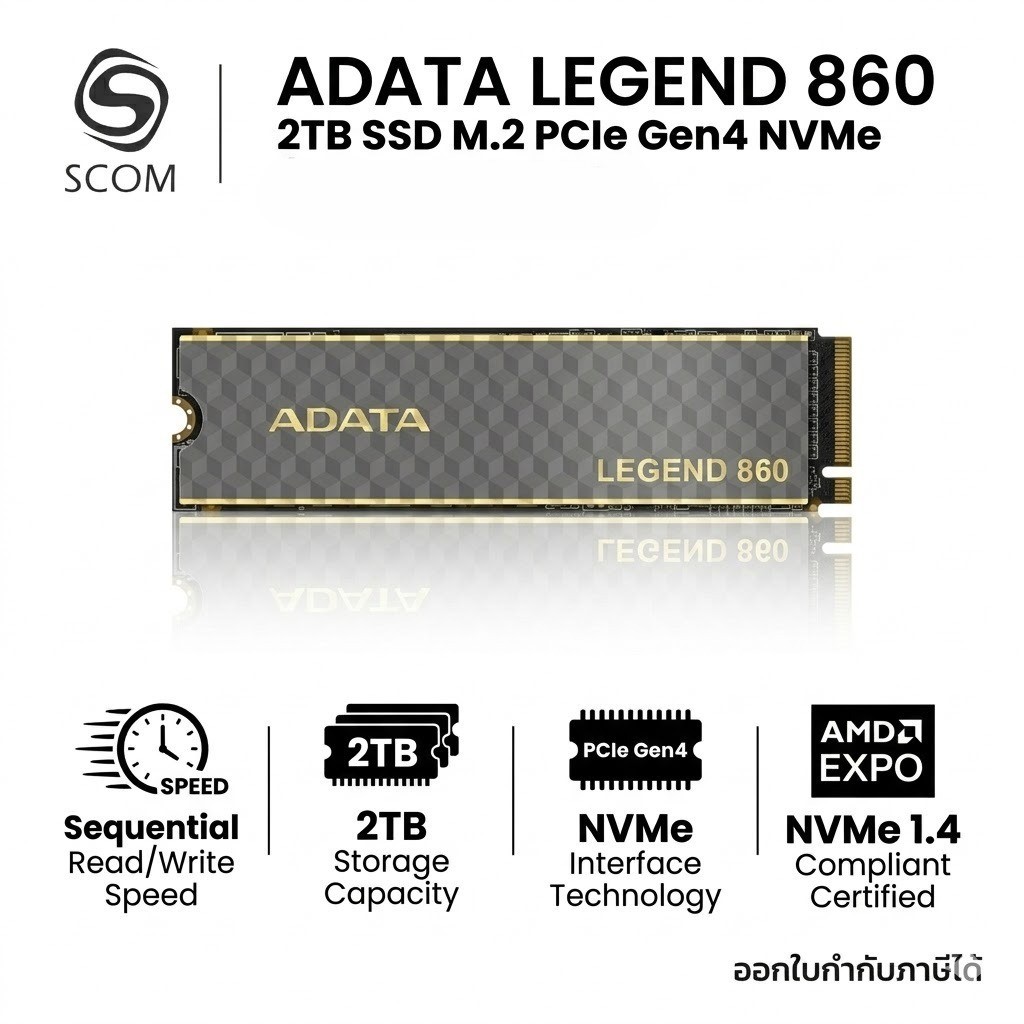 (SSD) 2TB ADATA LEGEND 860 SSD M.2 PCIe NVMe
