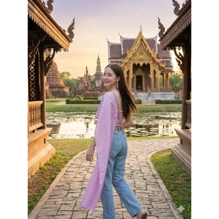 สไบใส่คู่ยีนส์ ห่มสไบใส่ยีนส์ (สไบอย่างเดียว)